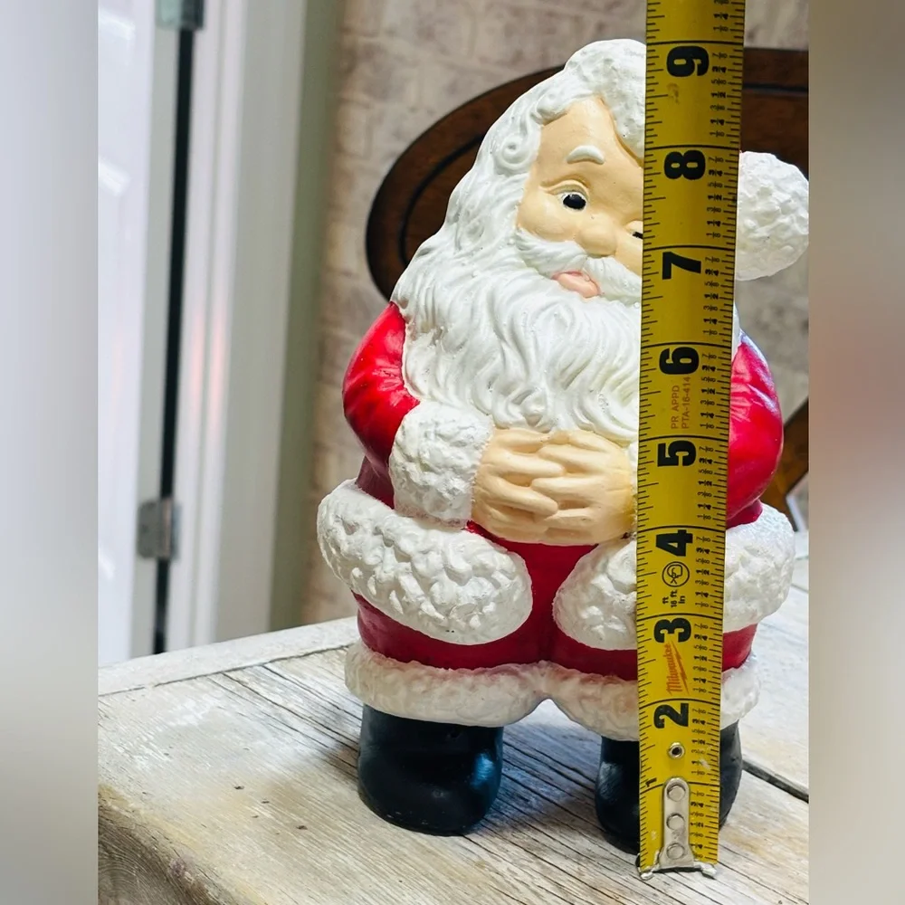 Vintage 70’s Atlantic Mold Winking Santa Clause. 9”T Heavy | Christmas | Holiday